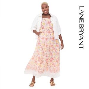 NWT Lane Bryant Cascading Floral
Sleeveless Tiered Maxi Dress Size 18